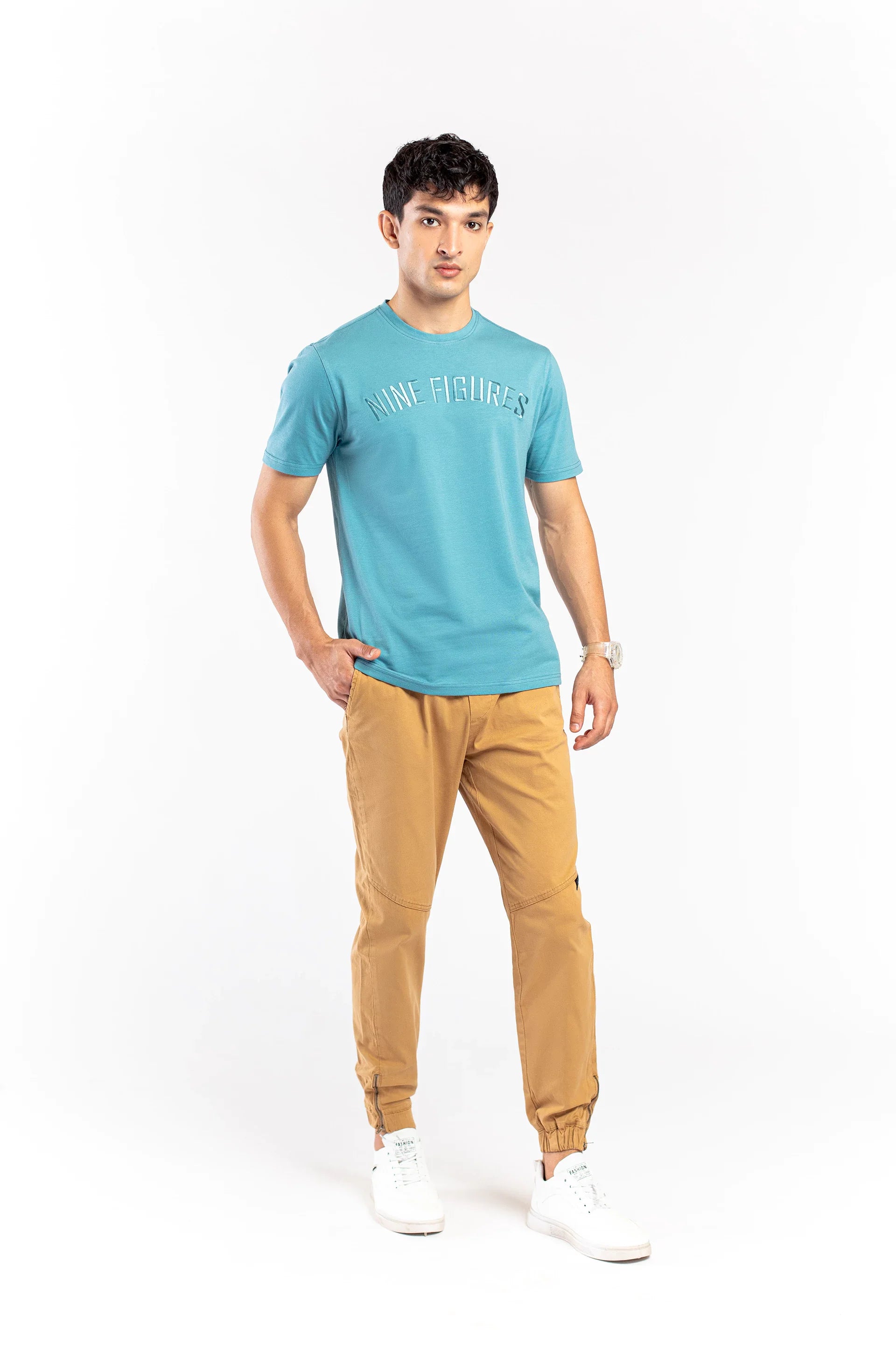 Ocean Blue Logo Statement  T-Shirts - 9figure