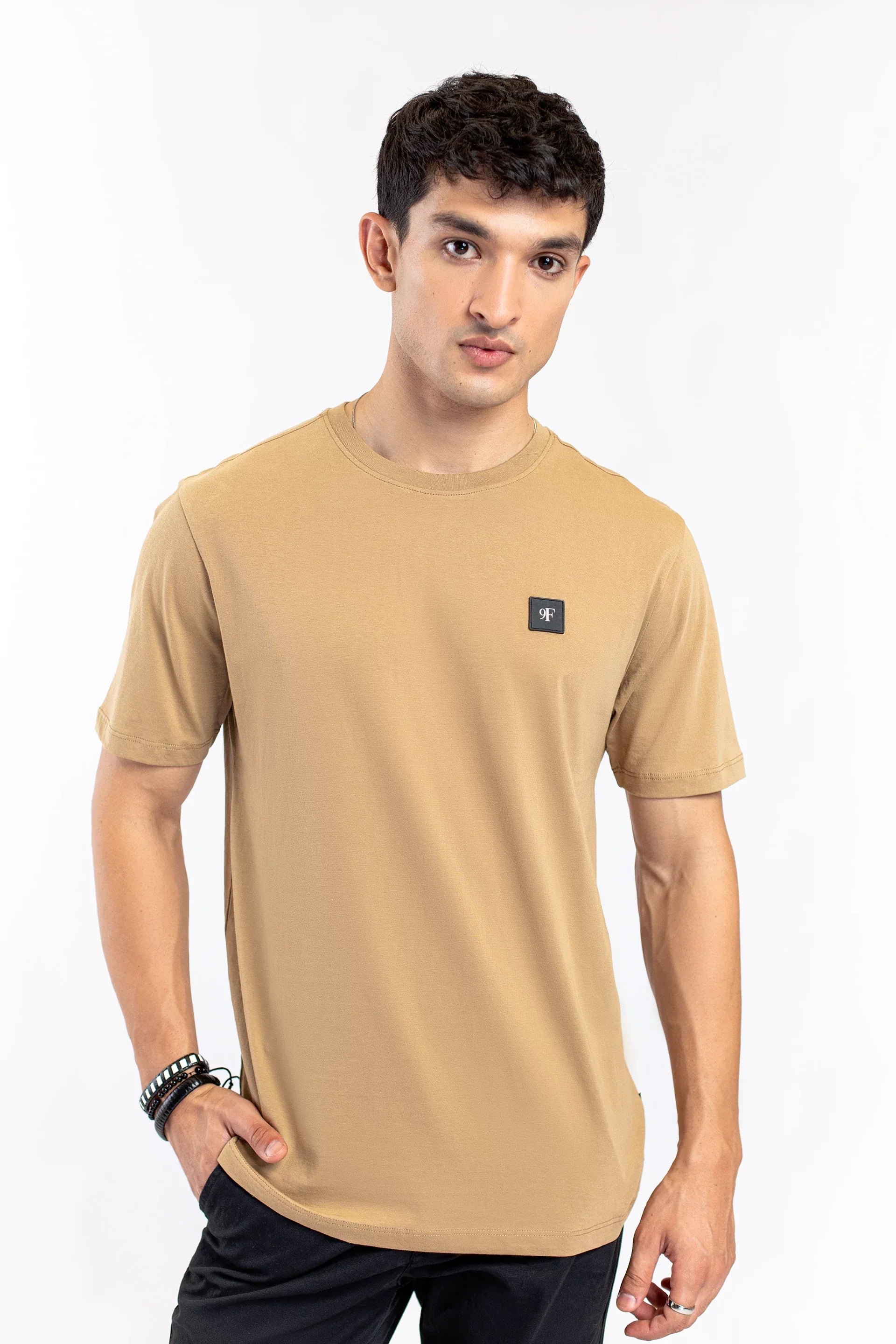 Basic Tan T-Shirt - 9figure