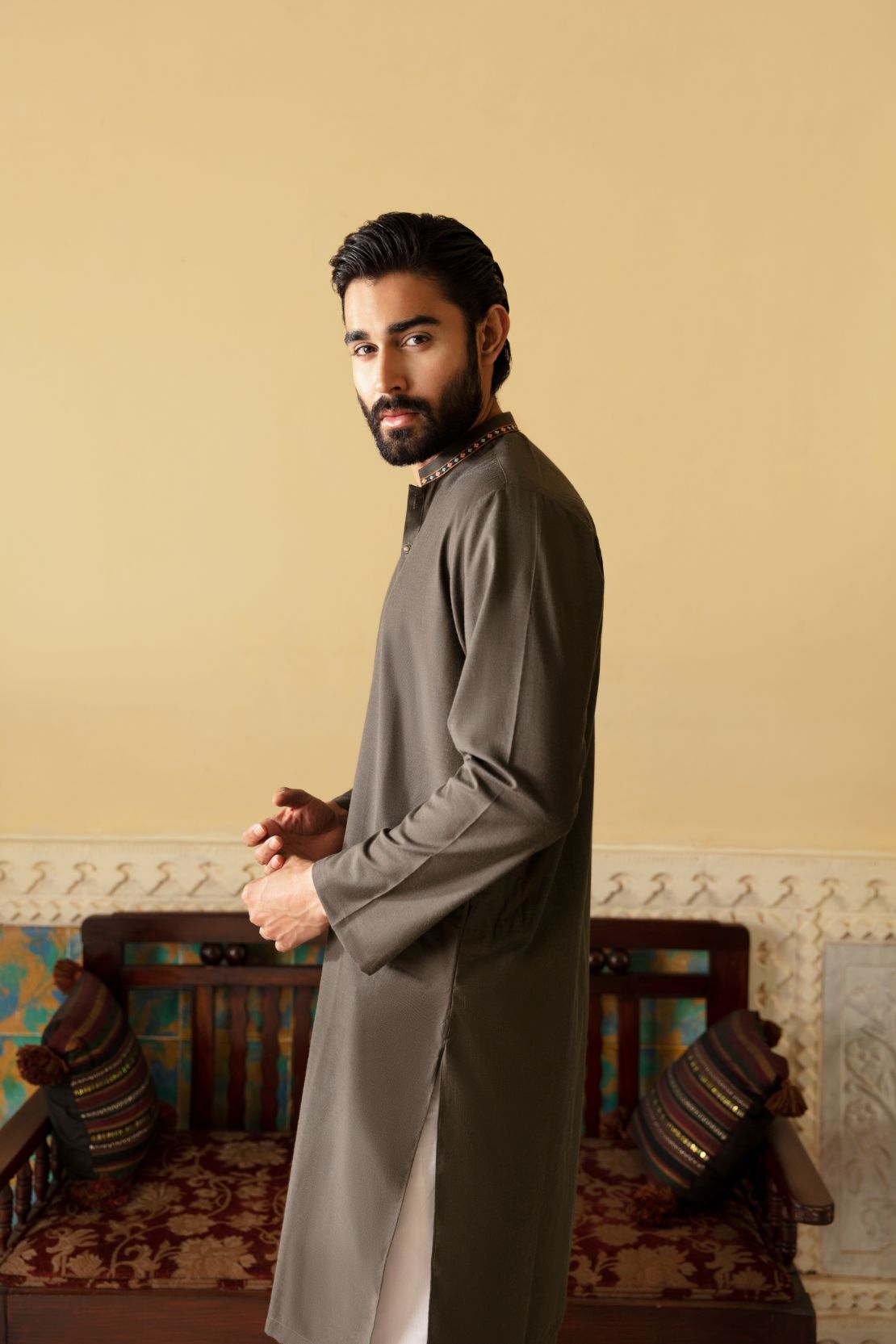 Men Slim Fit Kurta