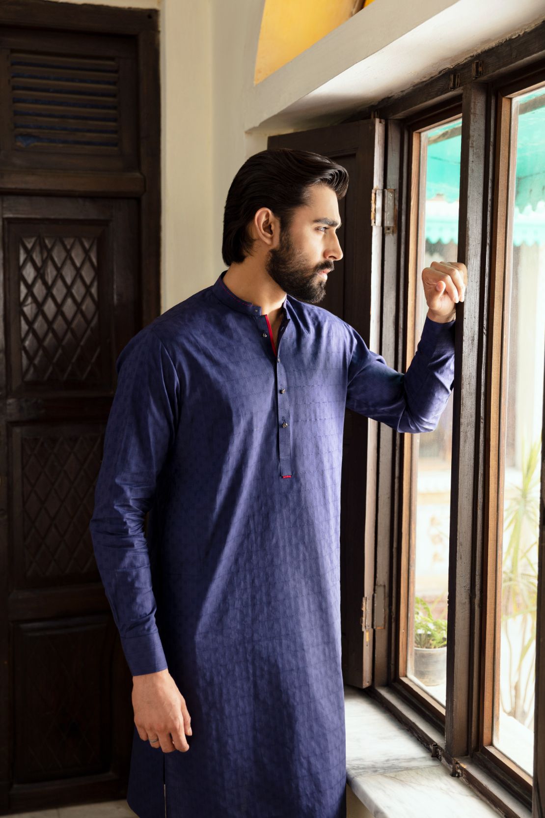 Men Slim Fit Kurta