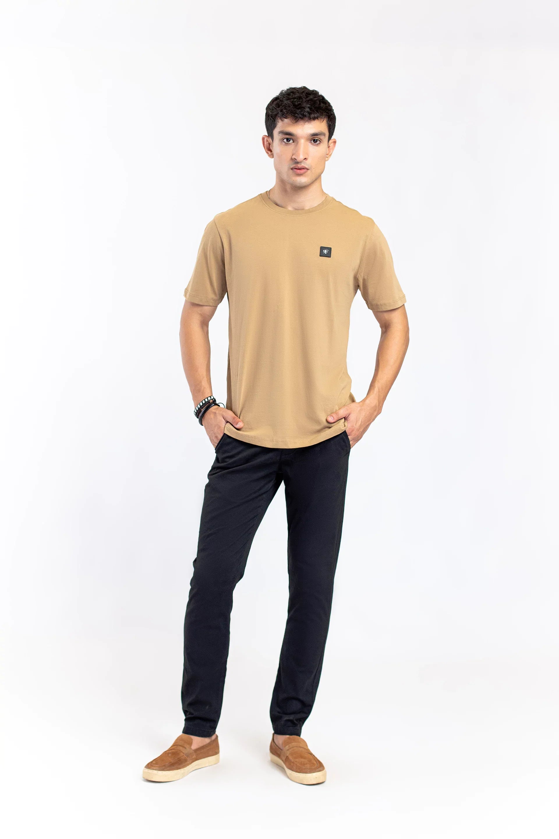 Basic Tan T-Shirt - 9figure