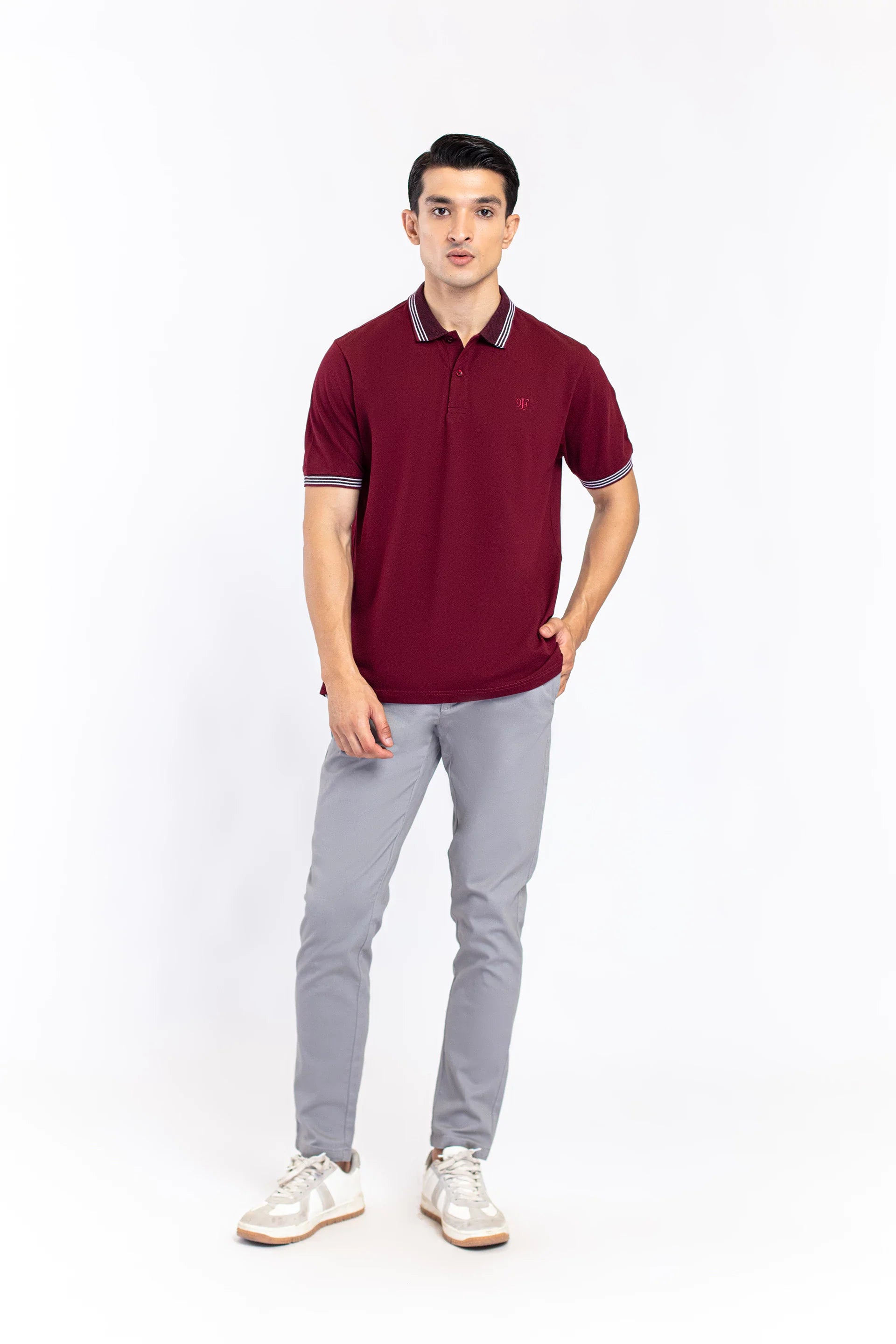 Polo With Contrast Details - 9figure