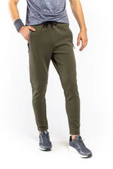 Army Green Double Interlock Trousers - 9figure