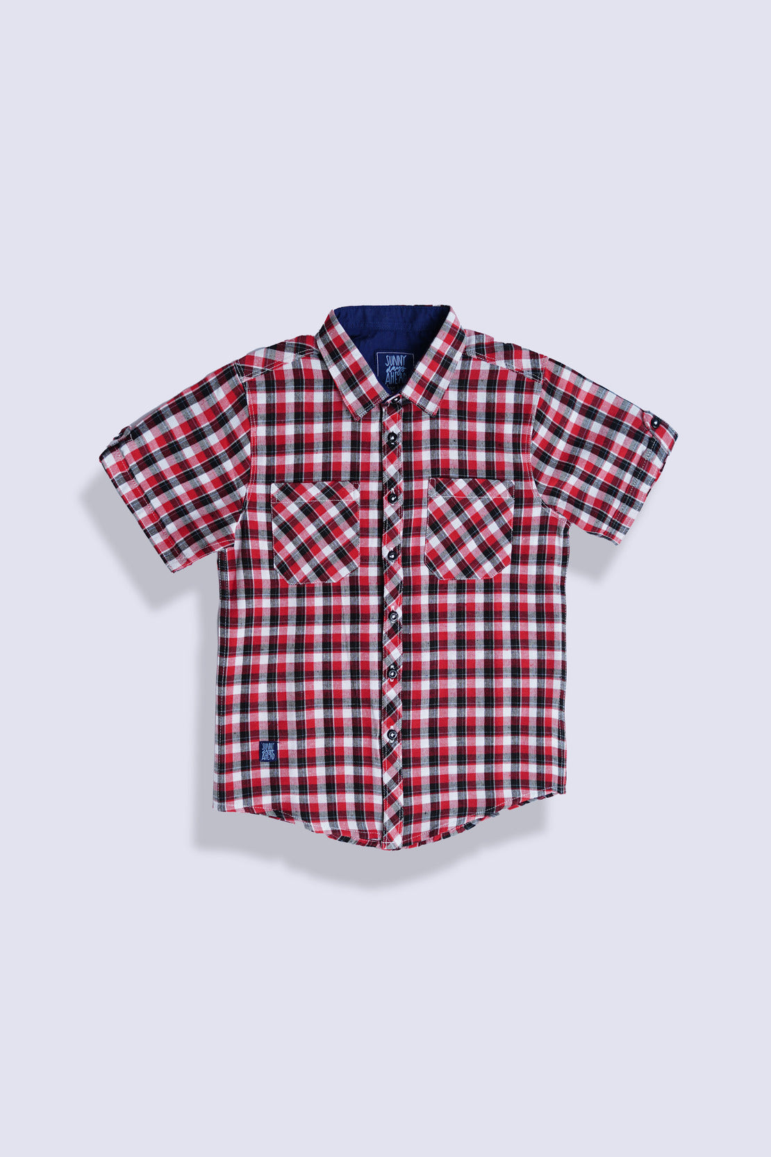 Boy Check Pattern Causal Shirt