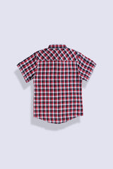 Boy Check Pattern Causal Shirt