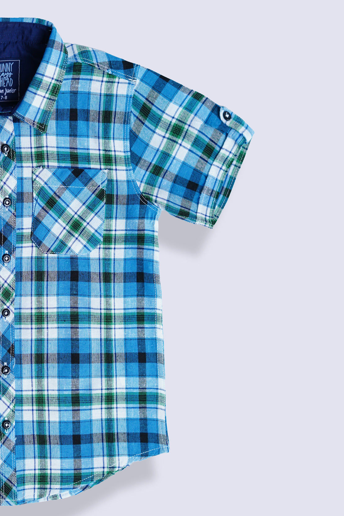 Boy Check Pattern Causal Shirt