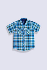 Boy Check Pattern Causal Shirt