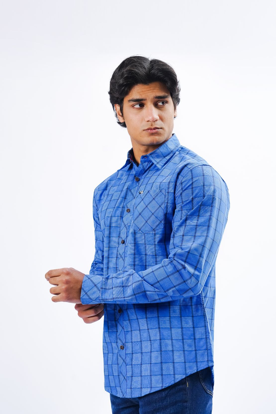 Check Pattern Causal Shirt