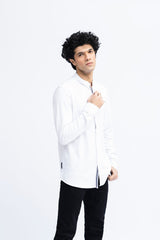 Men Ban Collar Casual Shirt