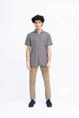 Men Abstract Print Casual Shirt