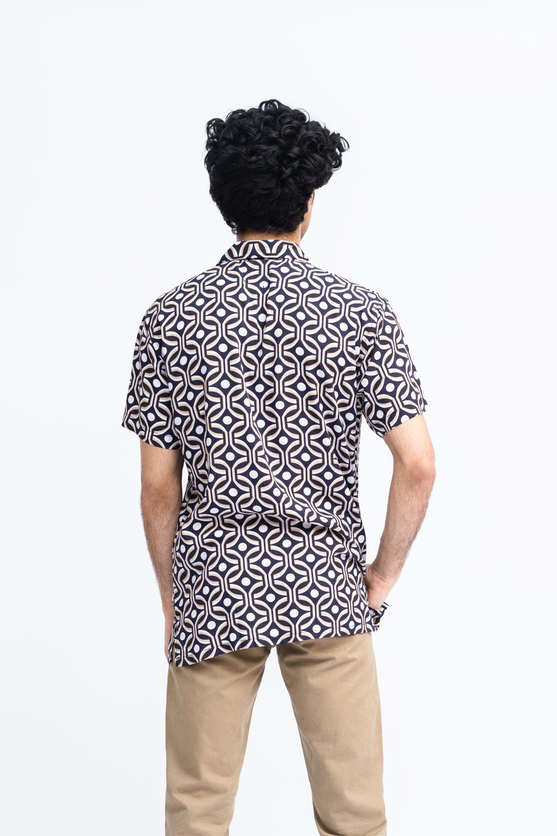 Men Abstract Print Casual Shirt