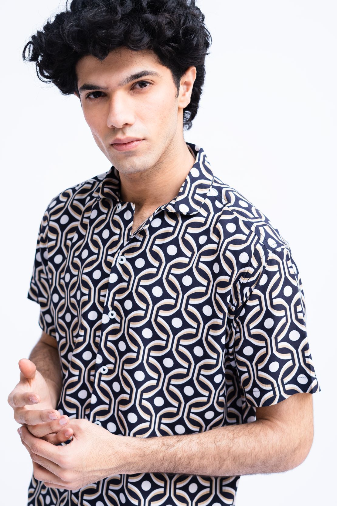 Men Abstract Print Casual Shirt