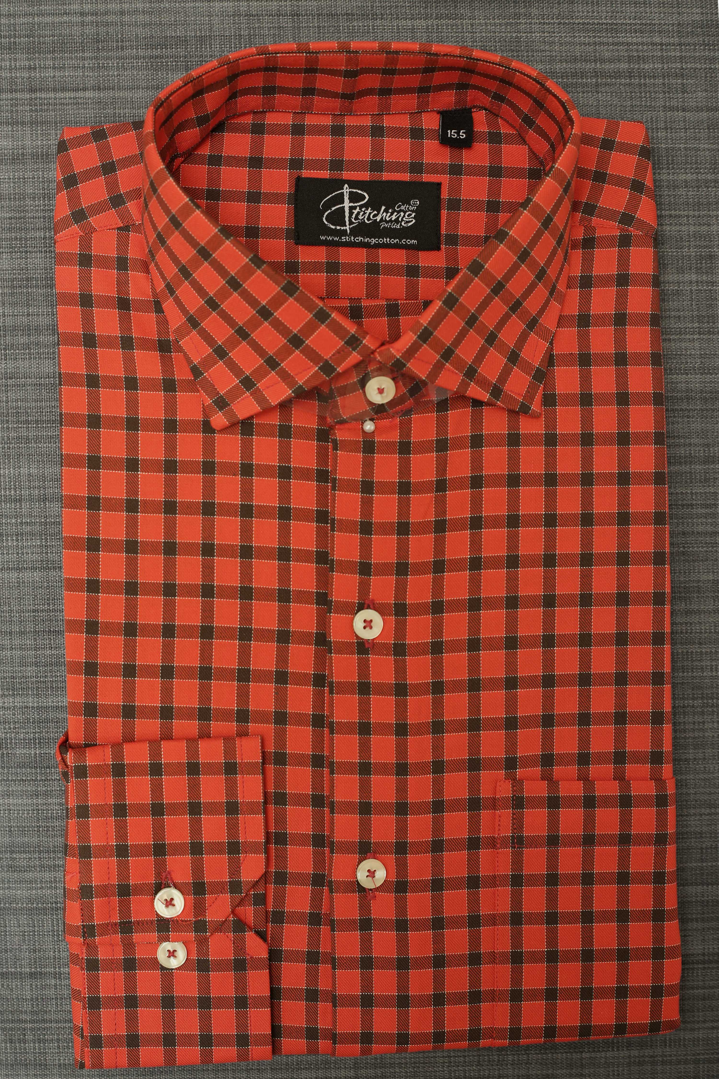 Men Formal Shirt Check