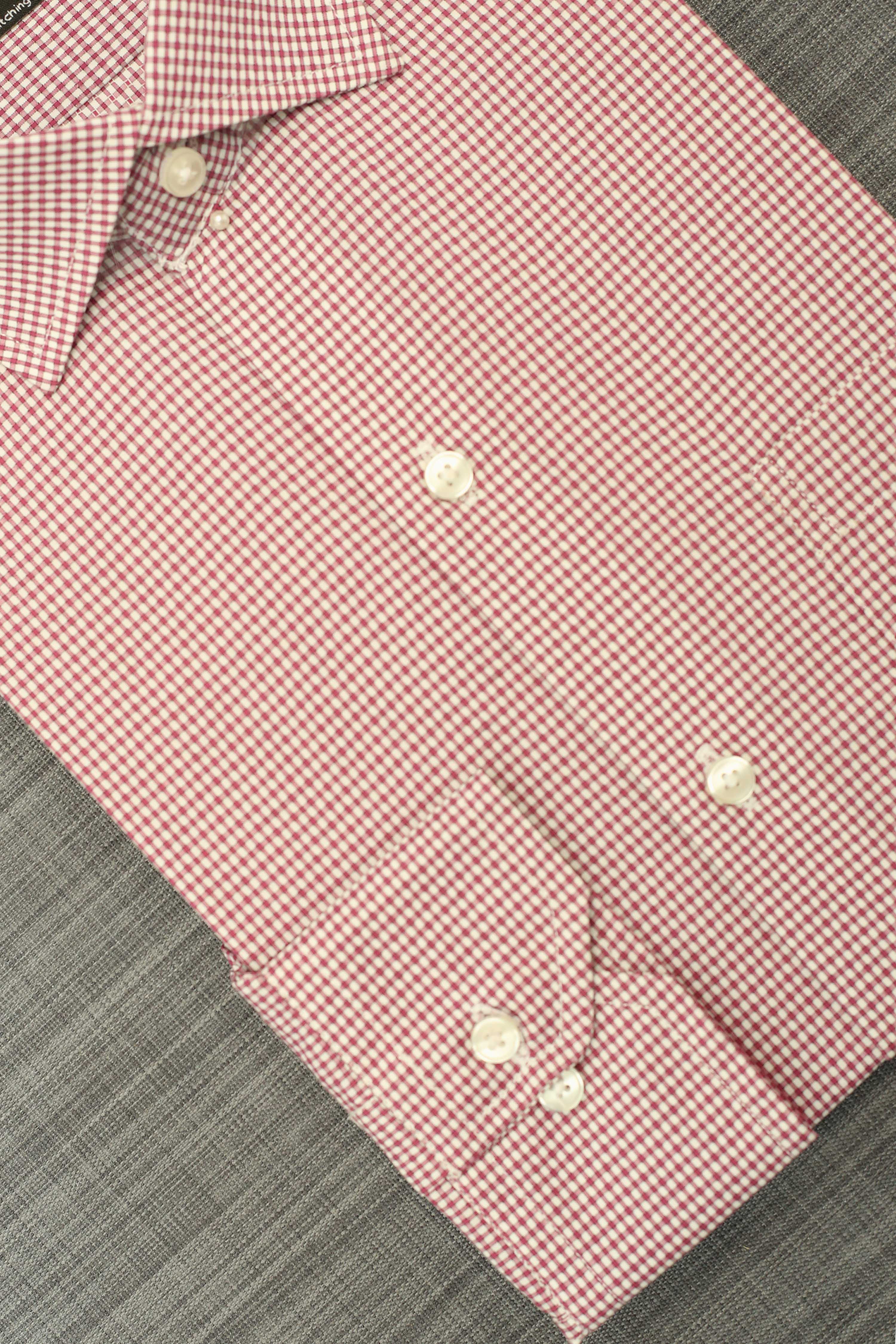 Men Formal Shirt Check