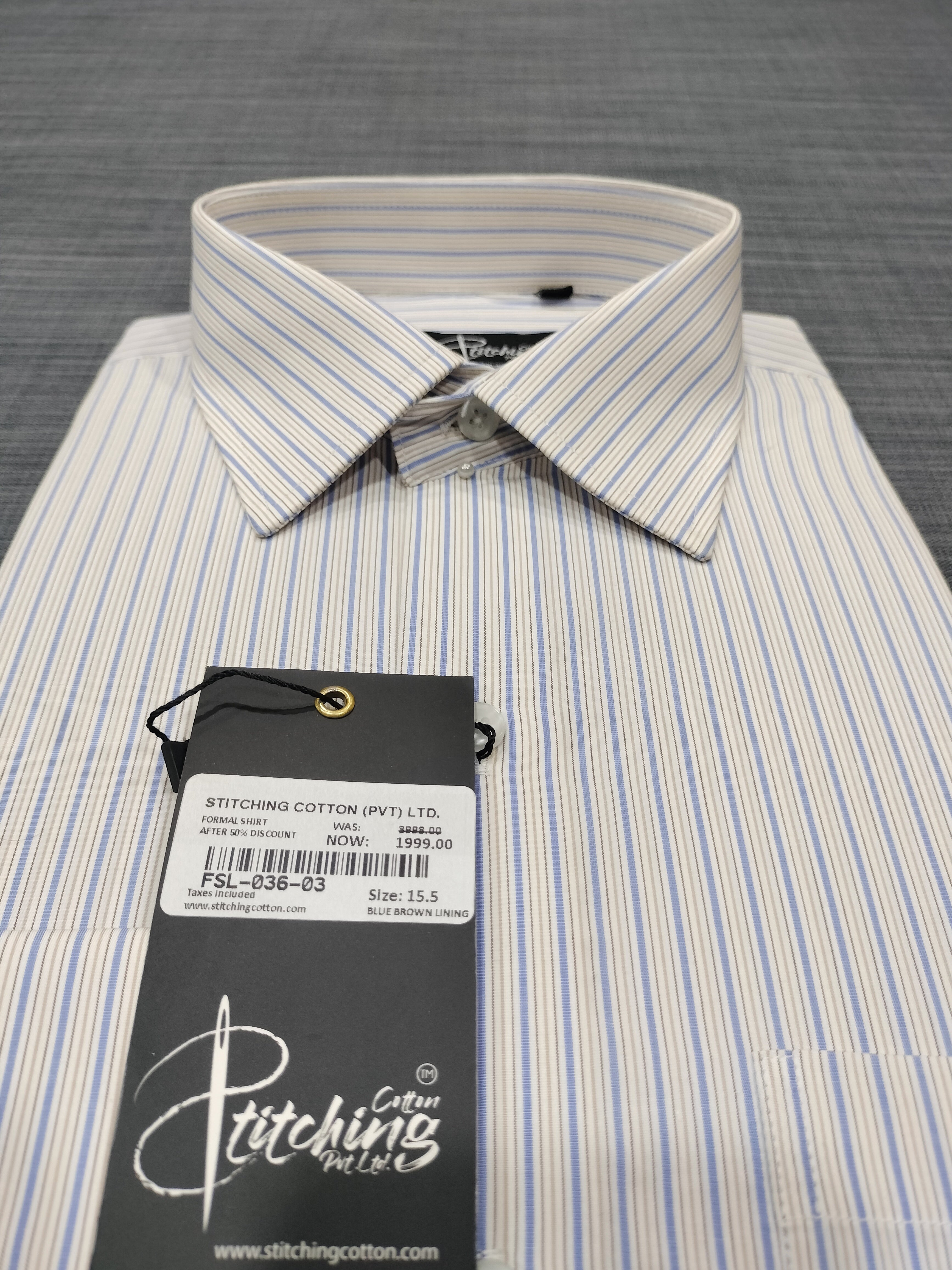 Men Formal Shirt Stripe