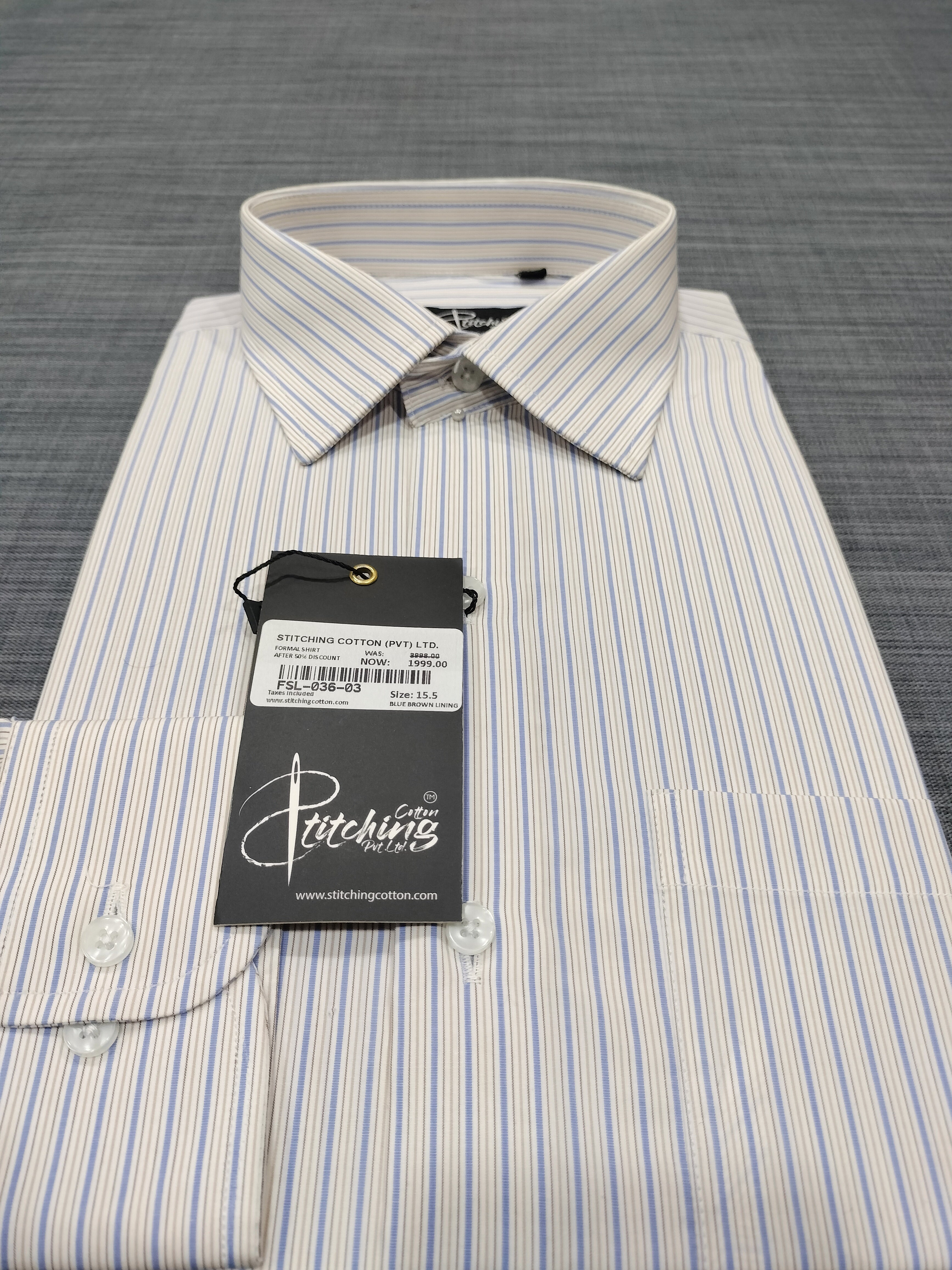 Men Formal Shirt Stripe