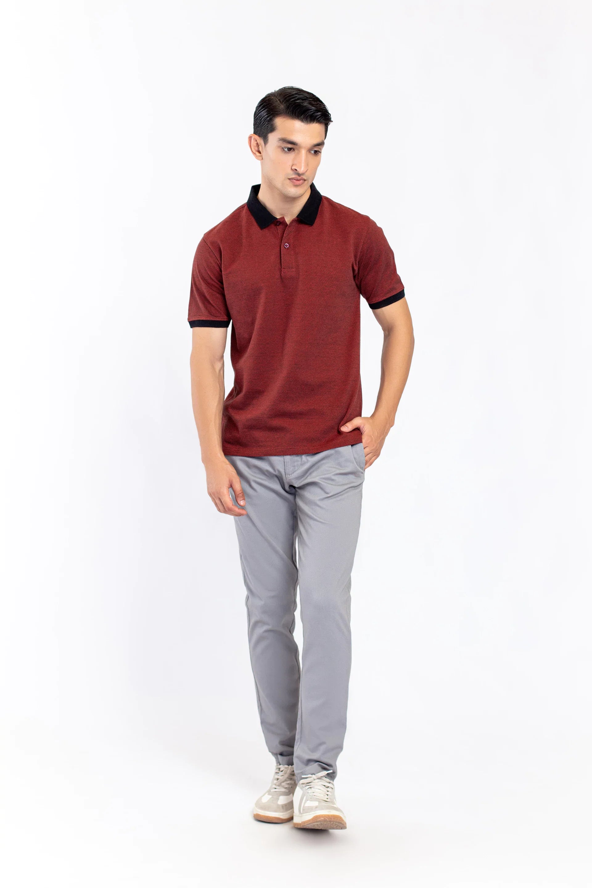 Contrast Polo Shirt - 9figure