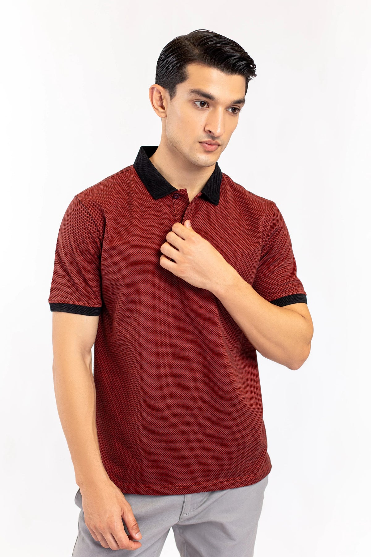 Contrast Polo Shirt - 9figure