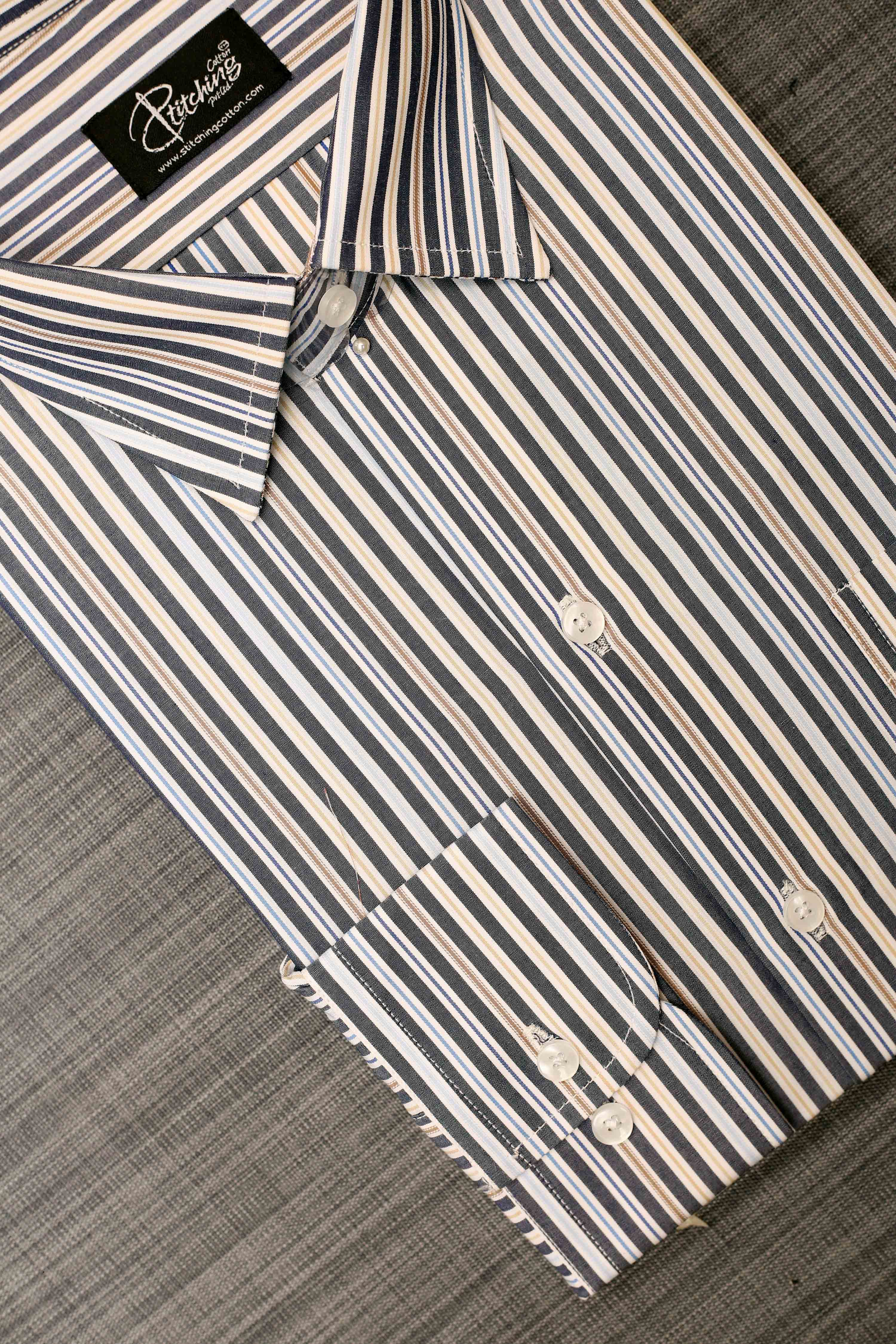 Men Formal Shirt Stripe